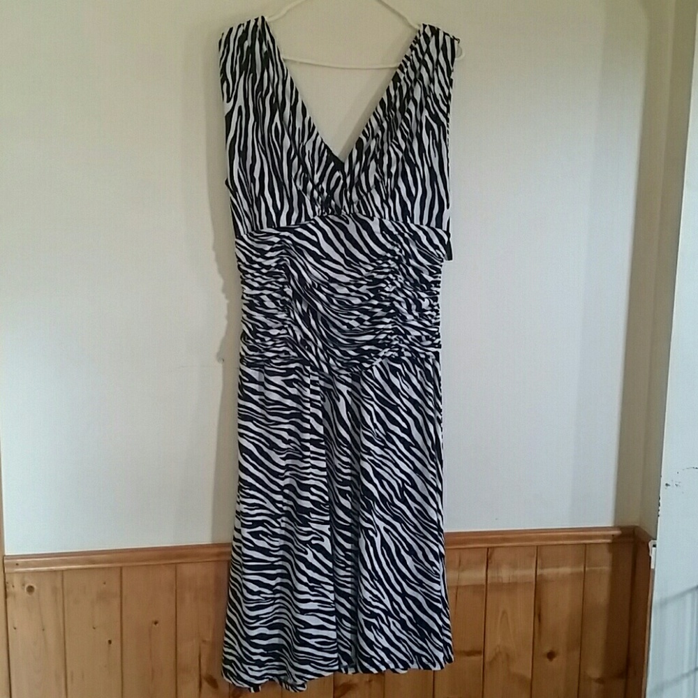 Dress Barn zebra print dress